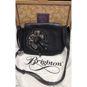 BRIGHTON flap mini shoulder bag evening bag with Dust Bag & Box